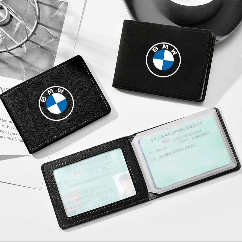 محفظة سيارة BMW - منظم لرخصة القيادة وبطاقة الهوية والبطاقات