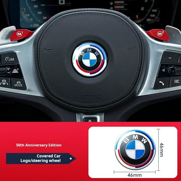 BMW Steering Wheel Emblem Stickers