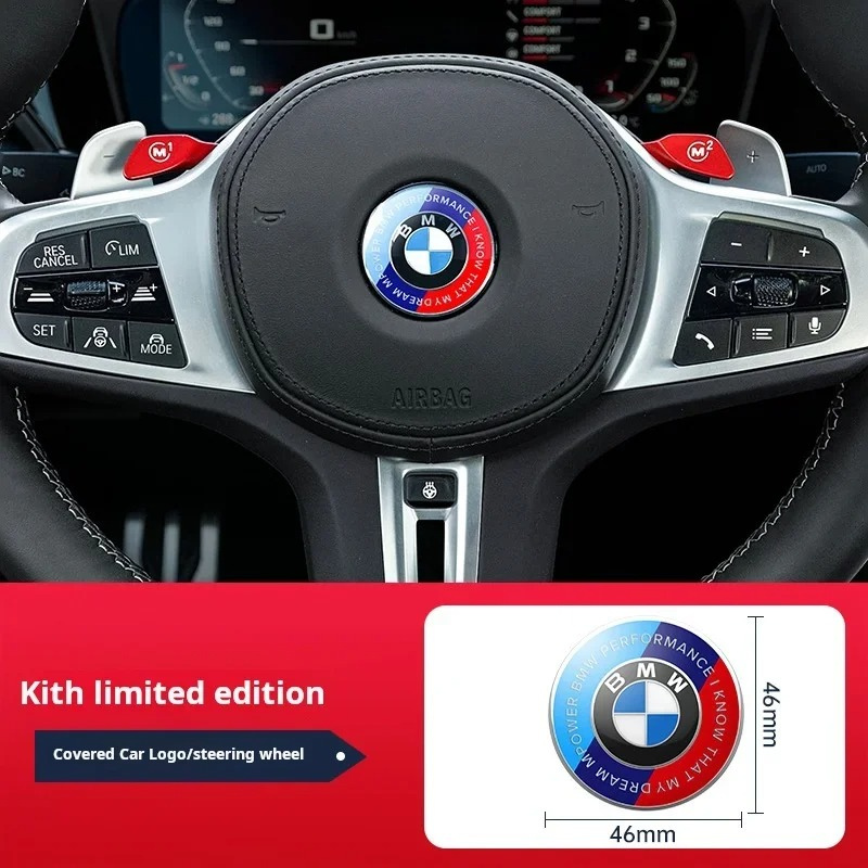 BMW Steering Wheel Emblem Stickers