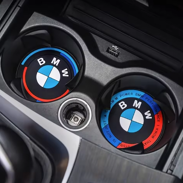2PCS Car Cup Mat for BMW – Universal Fit for Multiple Models