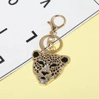 Jaguar Leopard Keychain Pendant – Luxury Animal Charm Bag Accessory